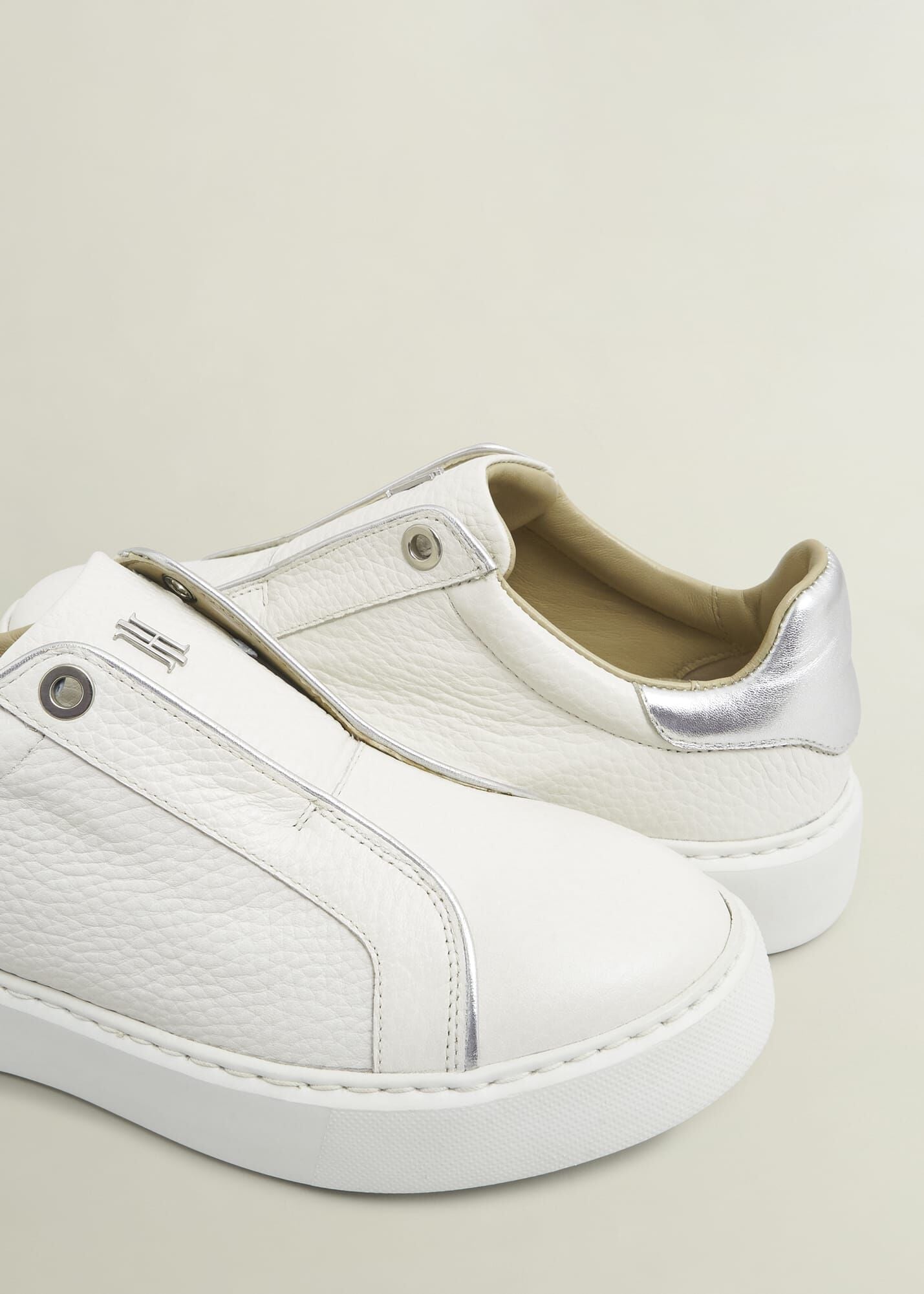 Greta Slip-On Leather Trainers
