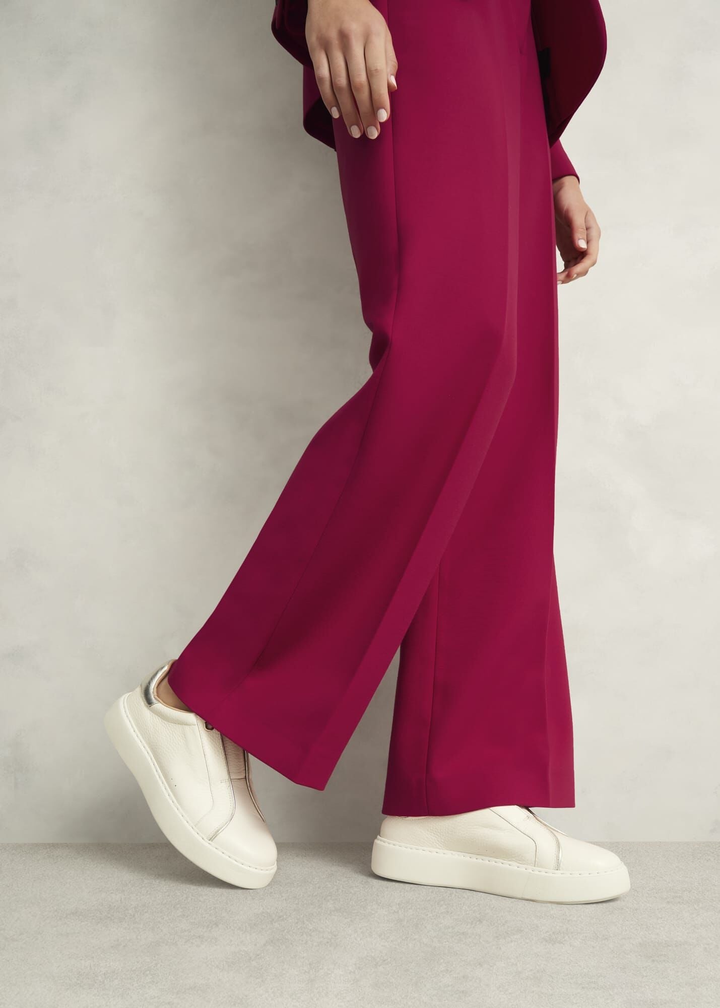 Greta Slip-On Leather Trainers