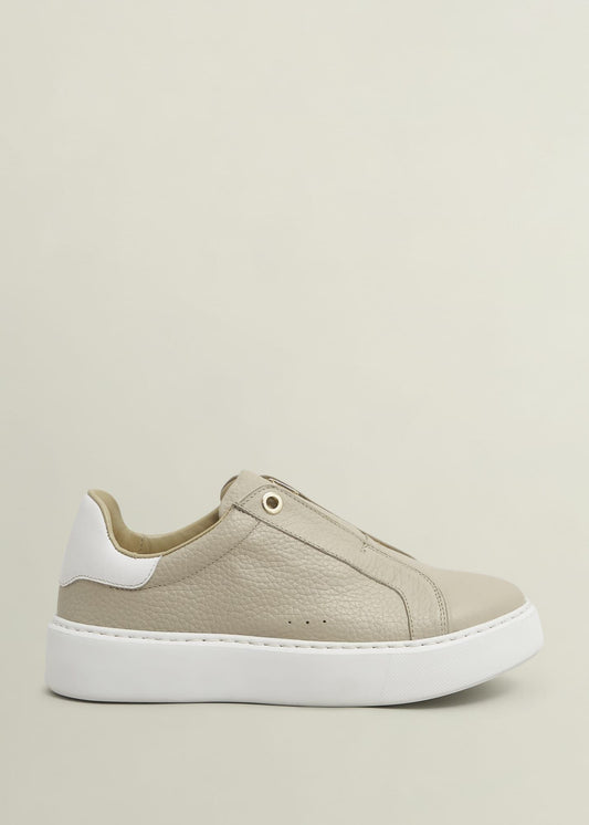 Greta Slip-On Leather Trainers