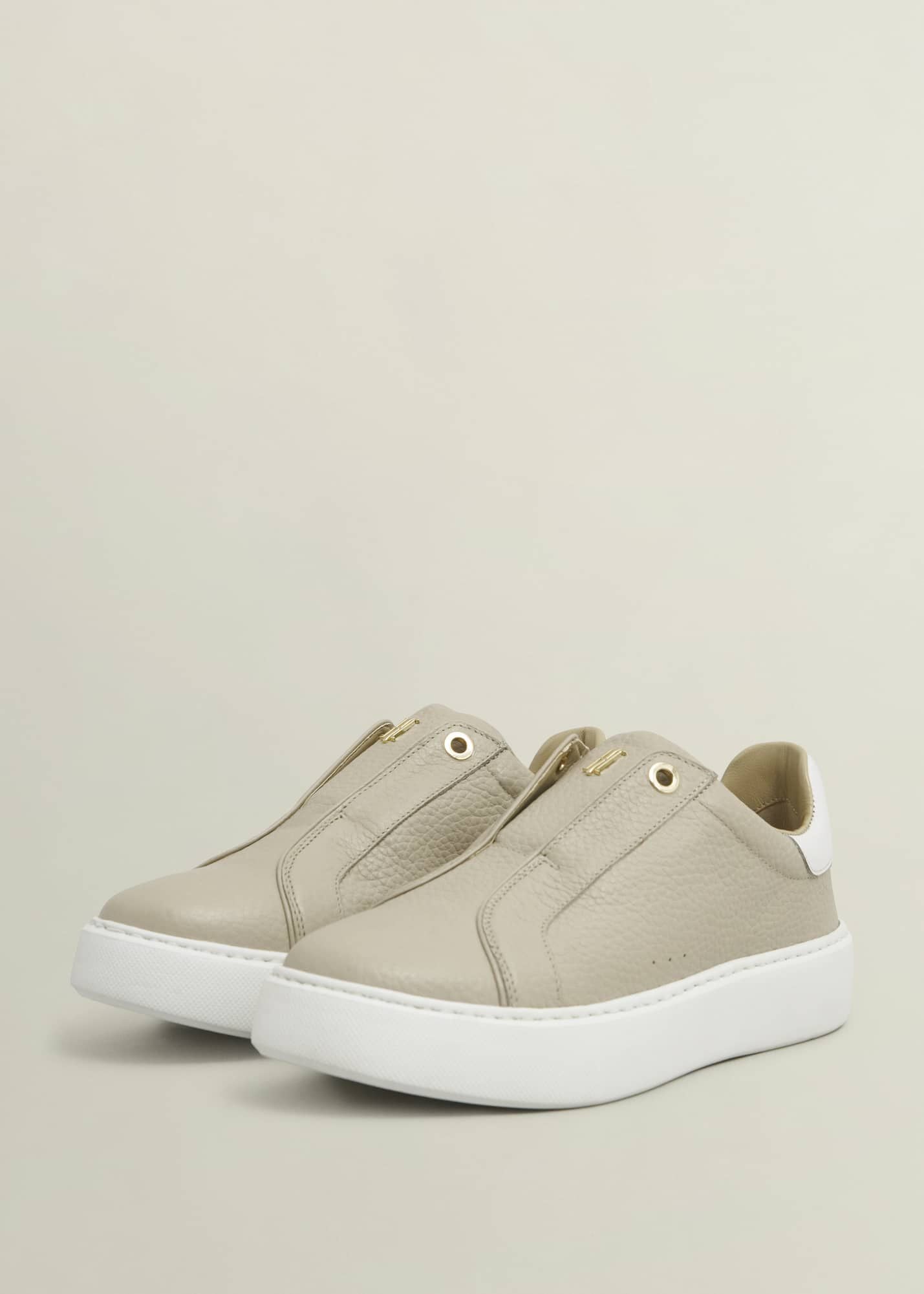 Greta Slip-On Leather Trainers