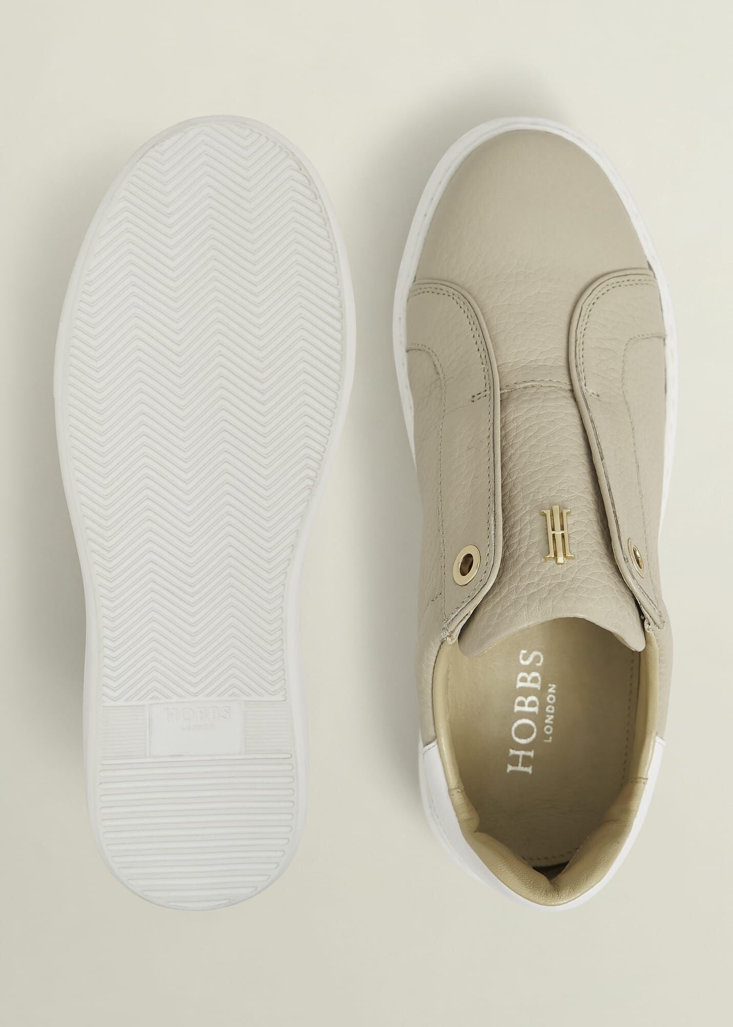 Greta Slip-On Leather Trainers