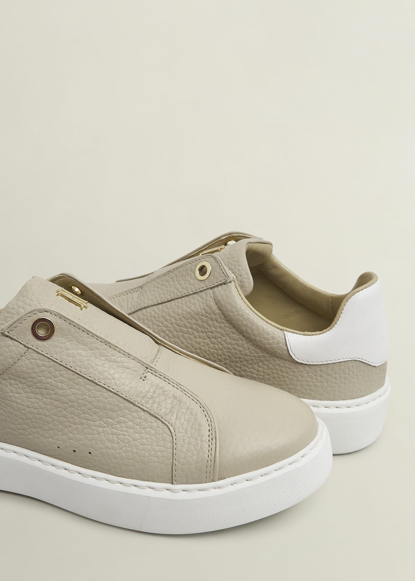 Greta Slip-On Leather Trainers