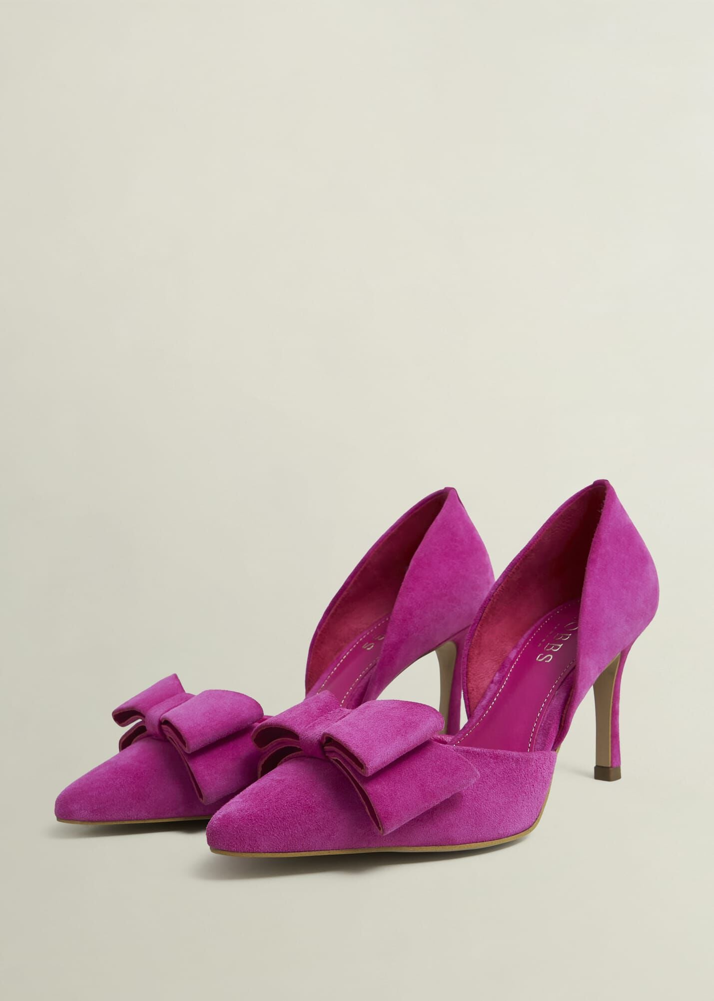 Elva Suede Bow Court Shoes