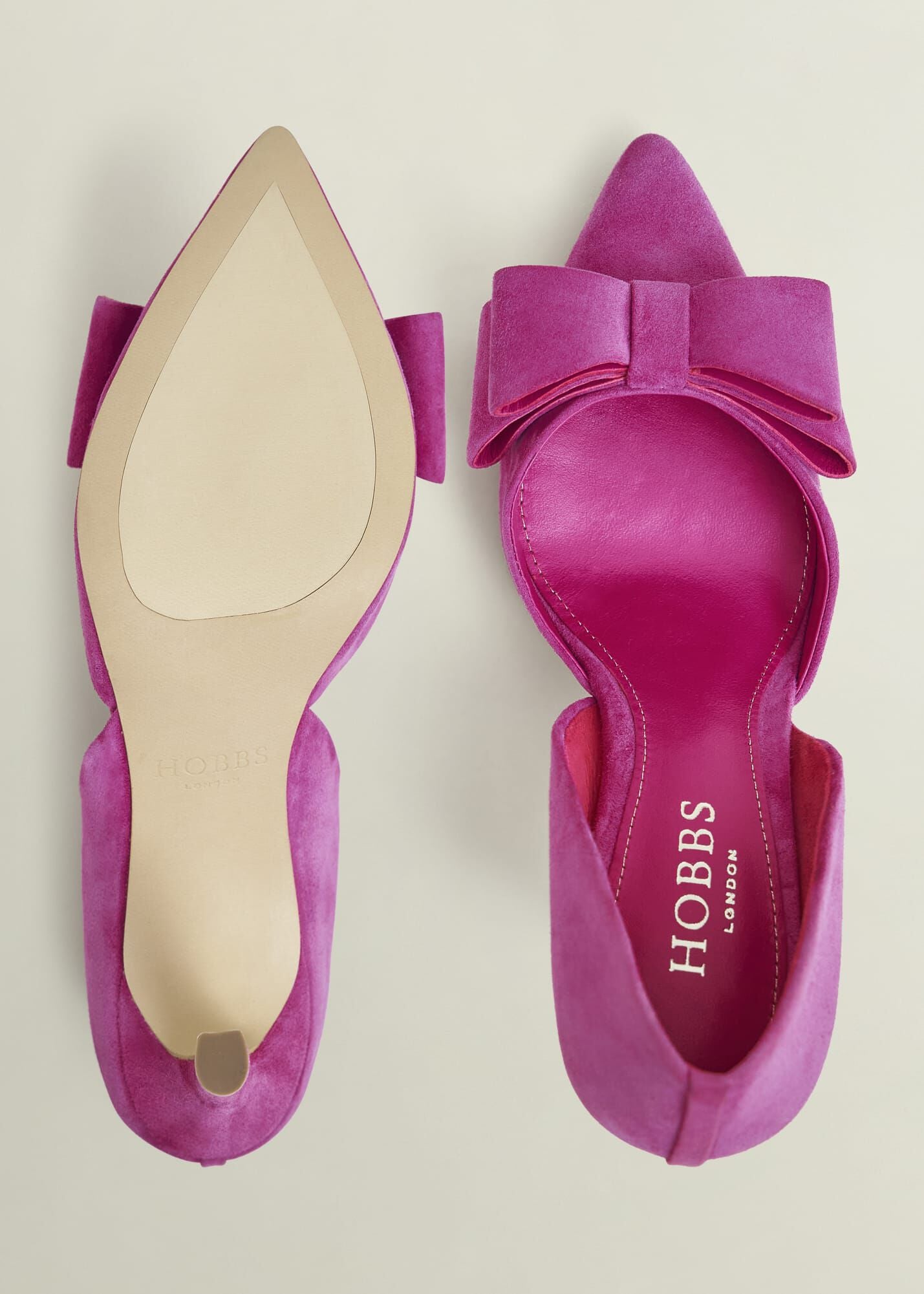 Elva Suede Bow Court Shoes