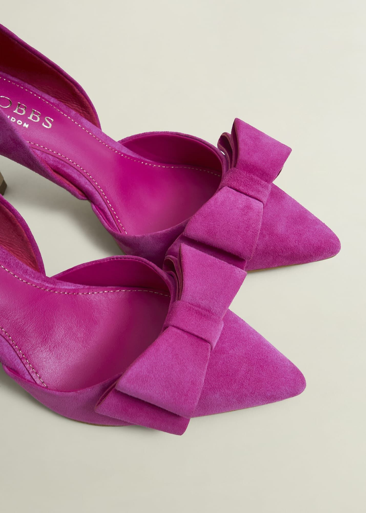 Elva Suede Bow Court Shoes