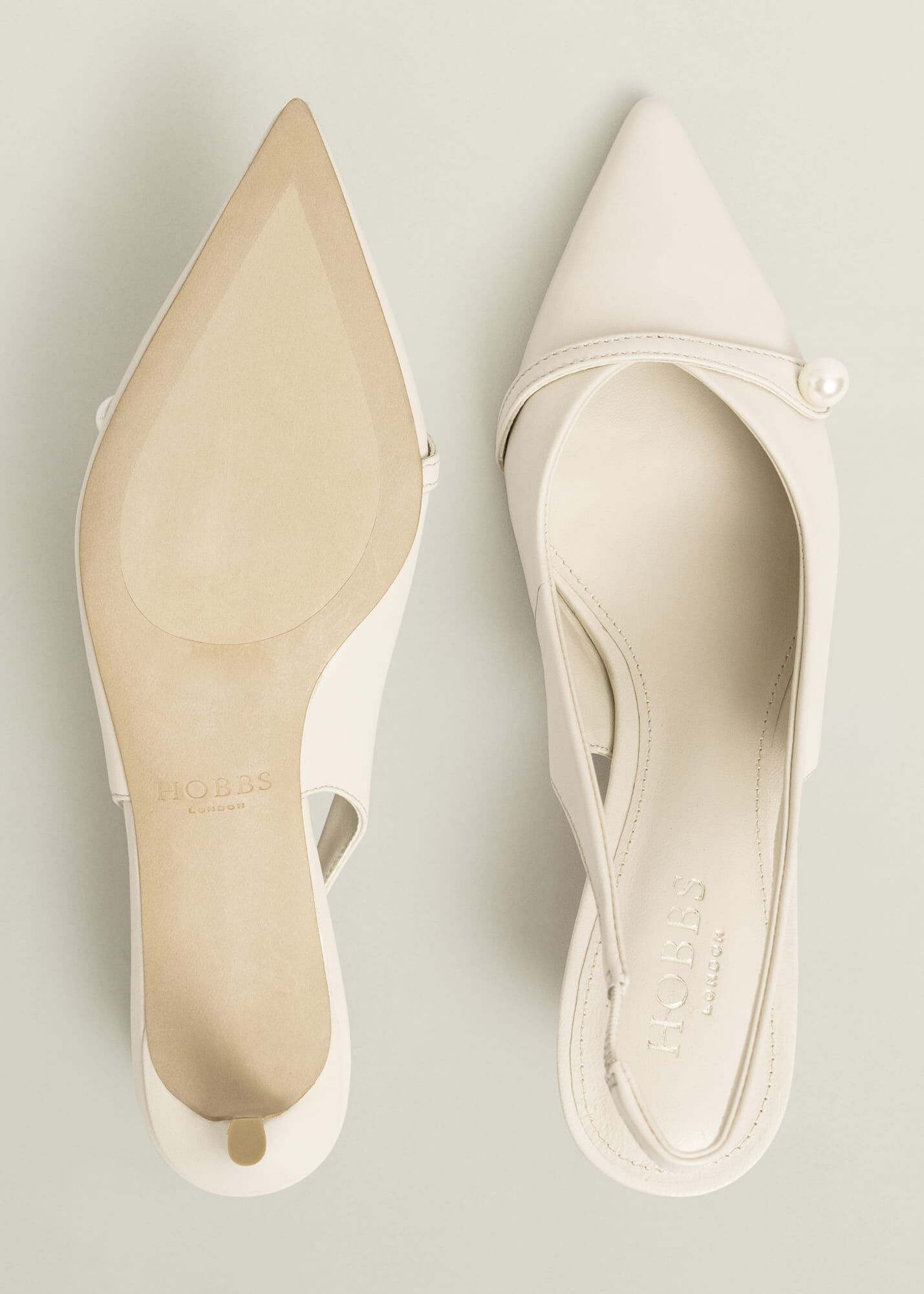 Serena Leather Slingbacks