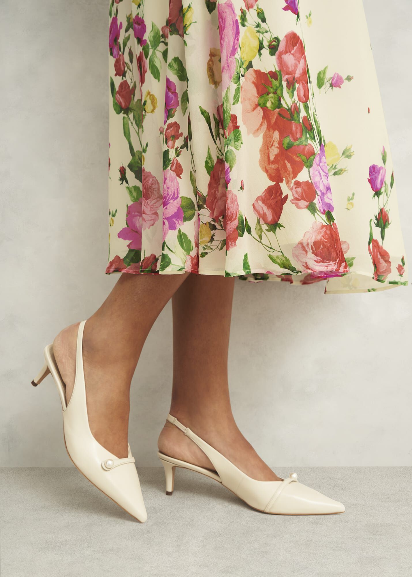 Serena Leather Slingbacks