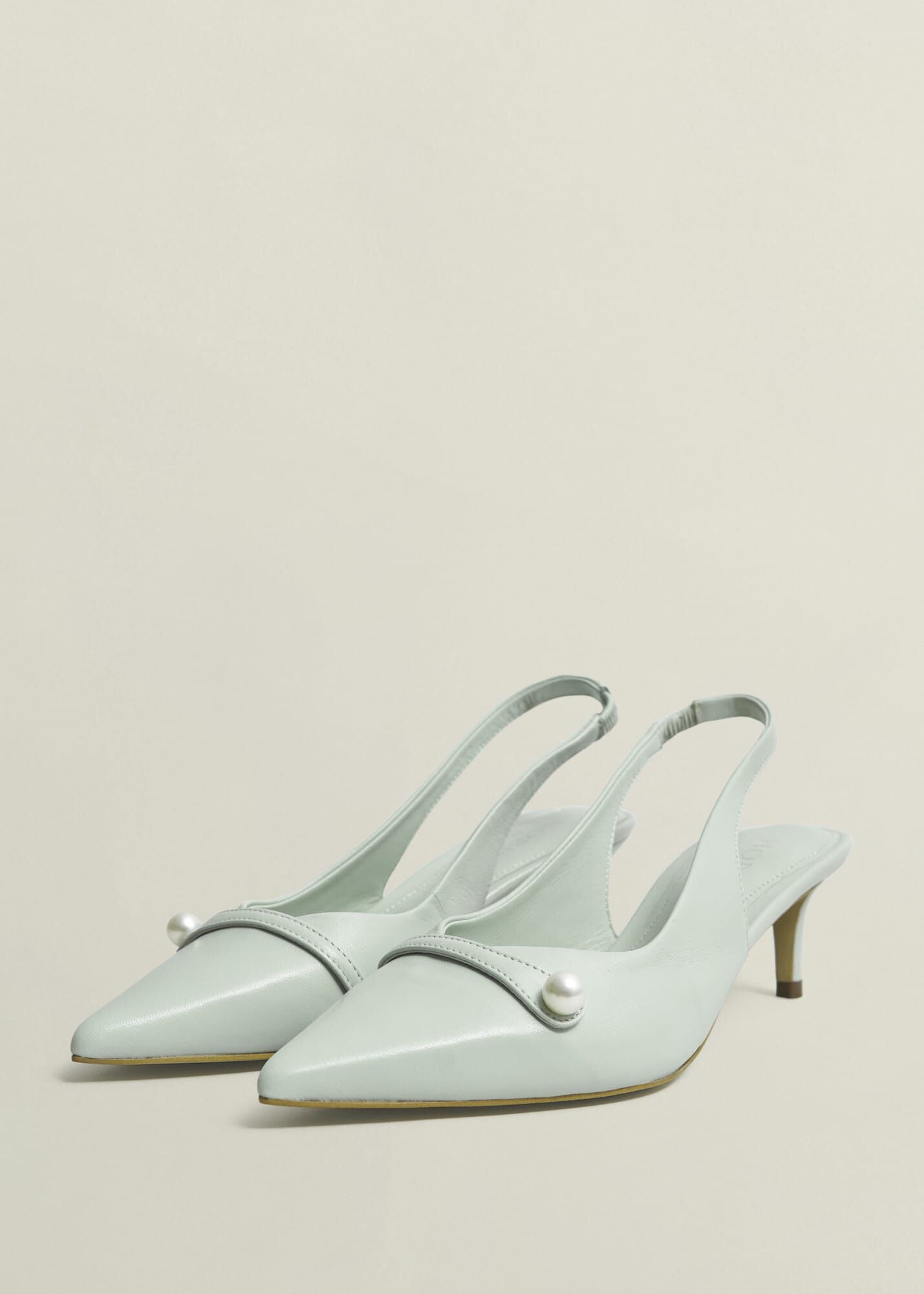 Serena Leather Slingbacks