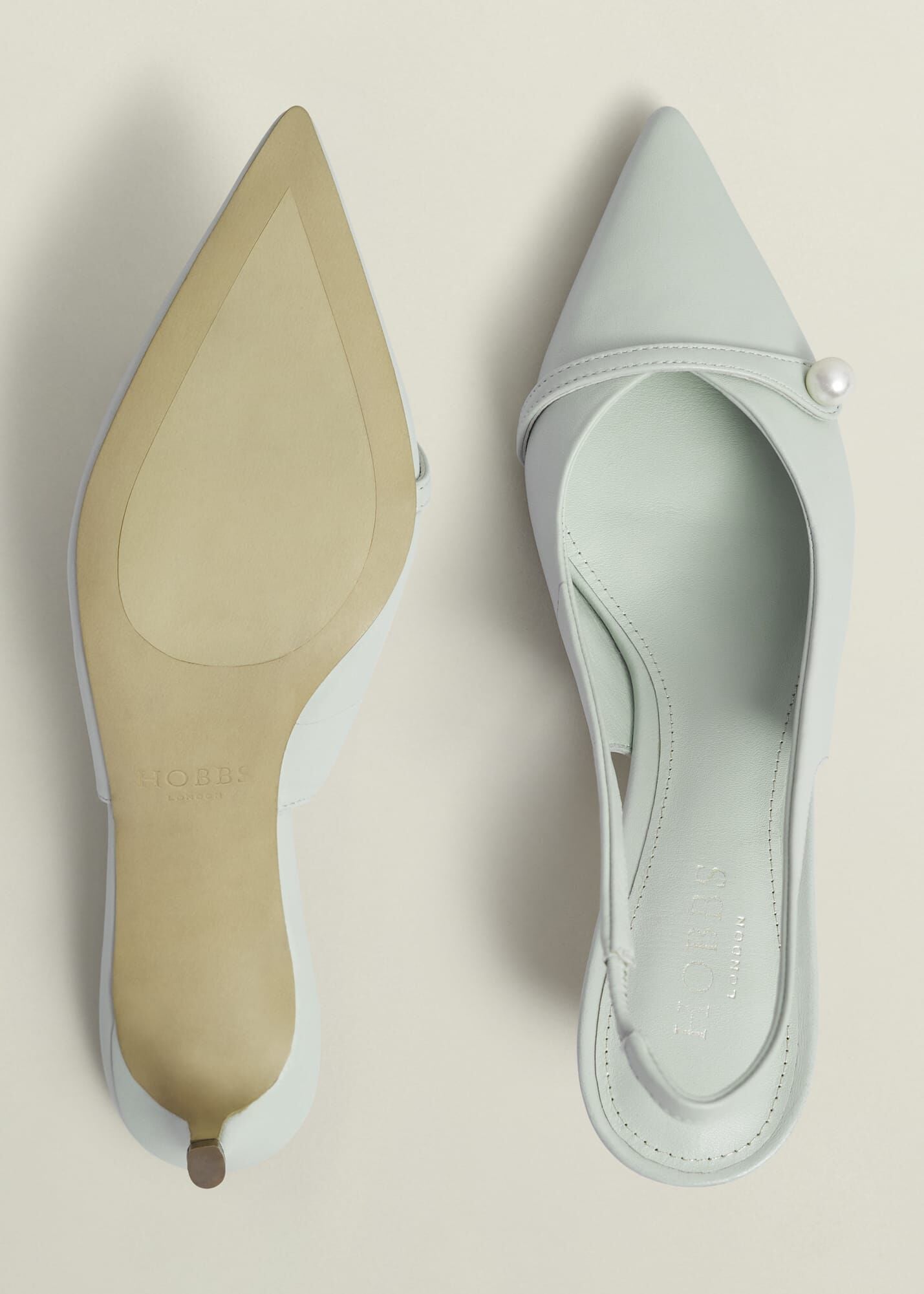 Serena Leather Slingbacks