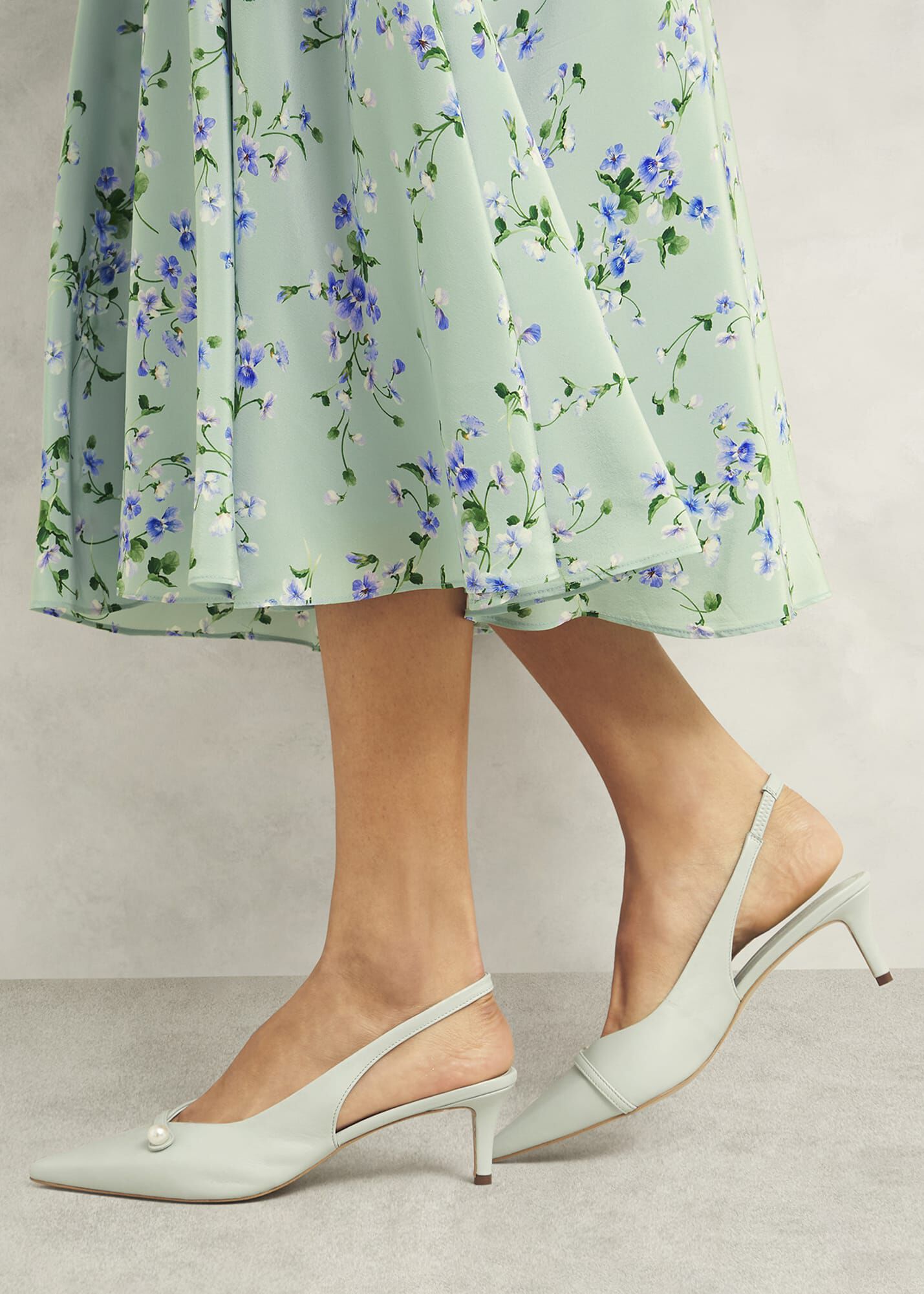 Serena Leather Slingbacks