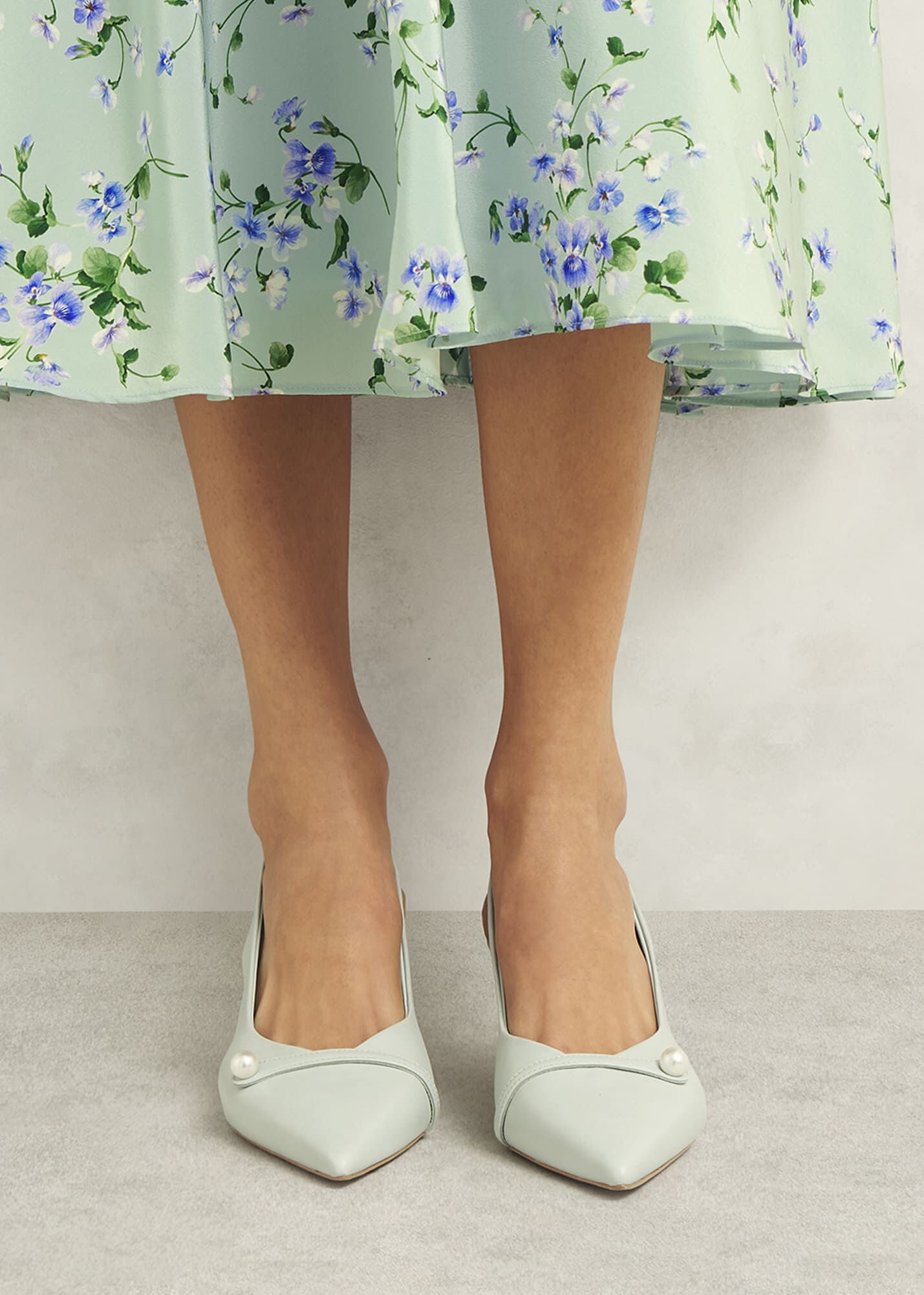 Serena Leather Slingbacks