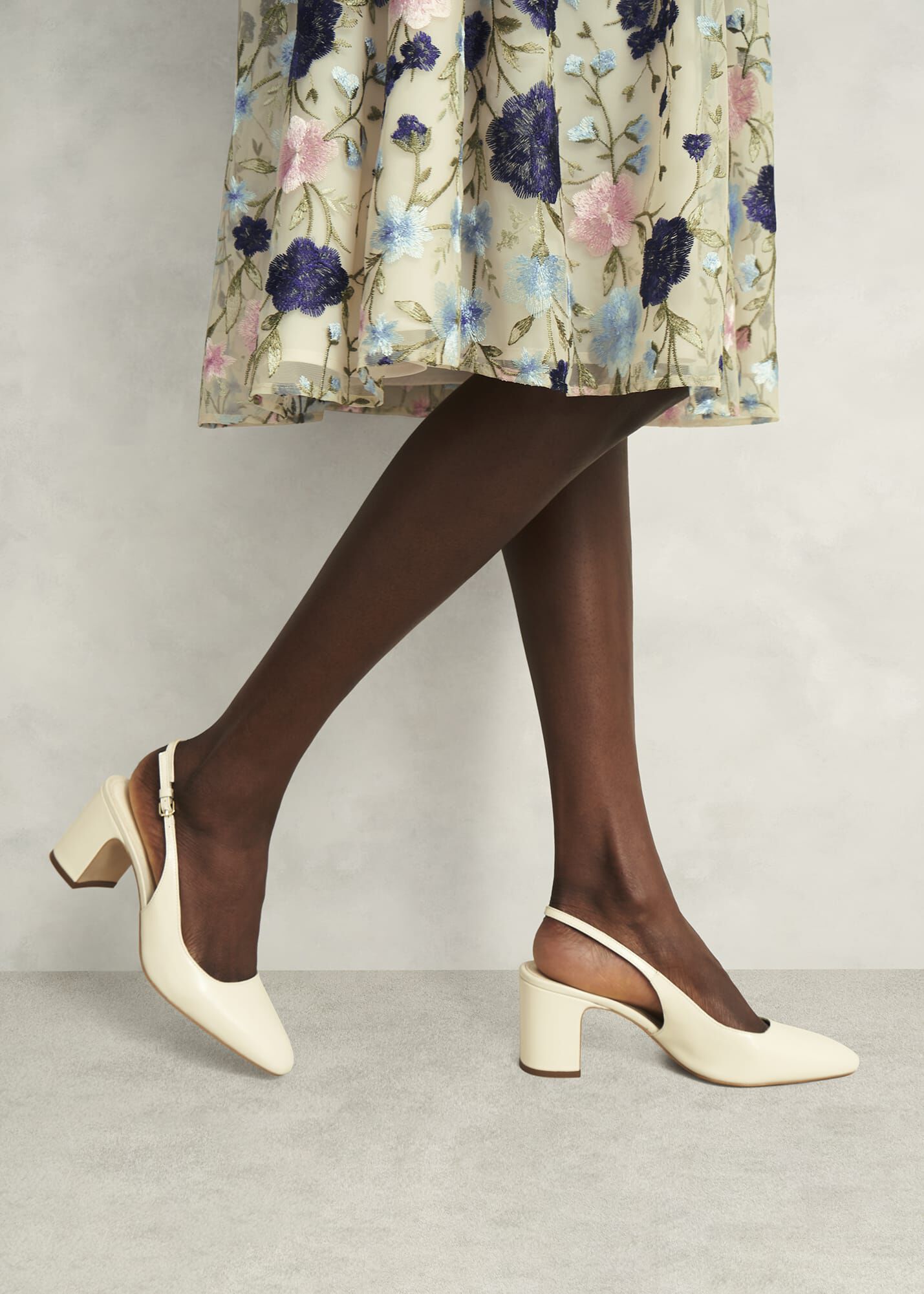 Lily Leather Slingbacks