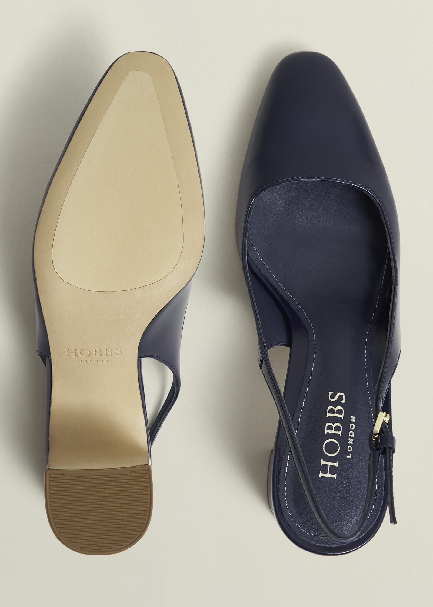 Lily Leather Slingbacks