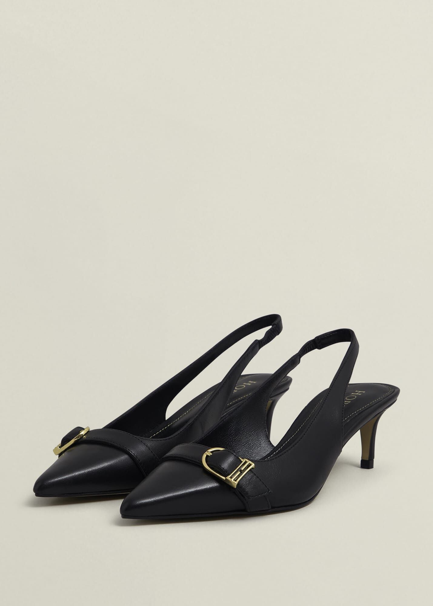 Jude Leather Slingbacks