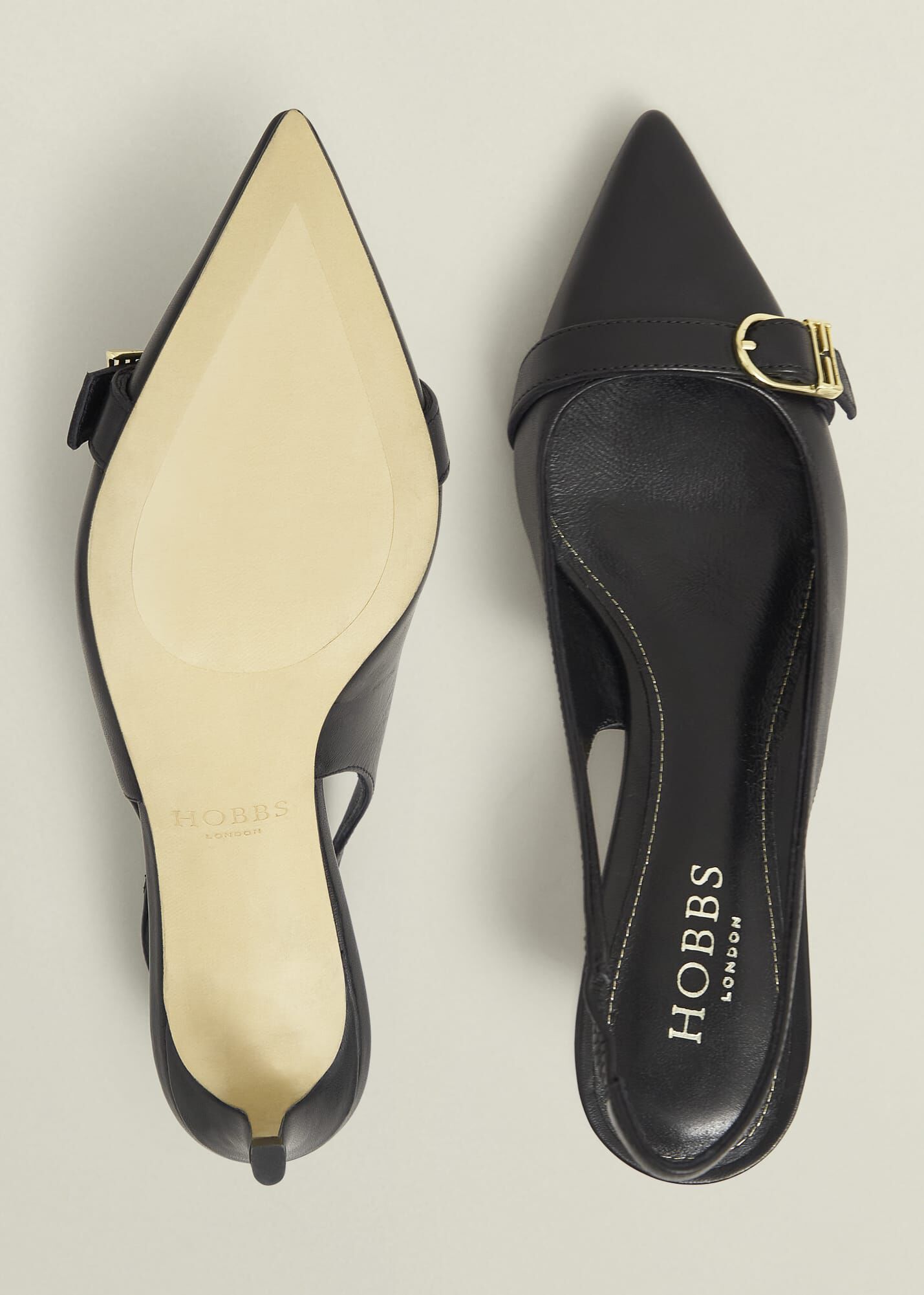 Jude Leather Slingbacks