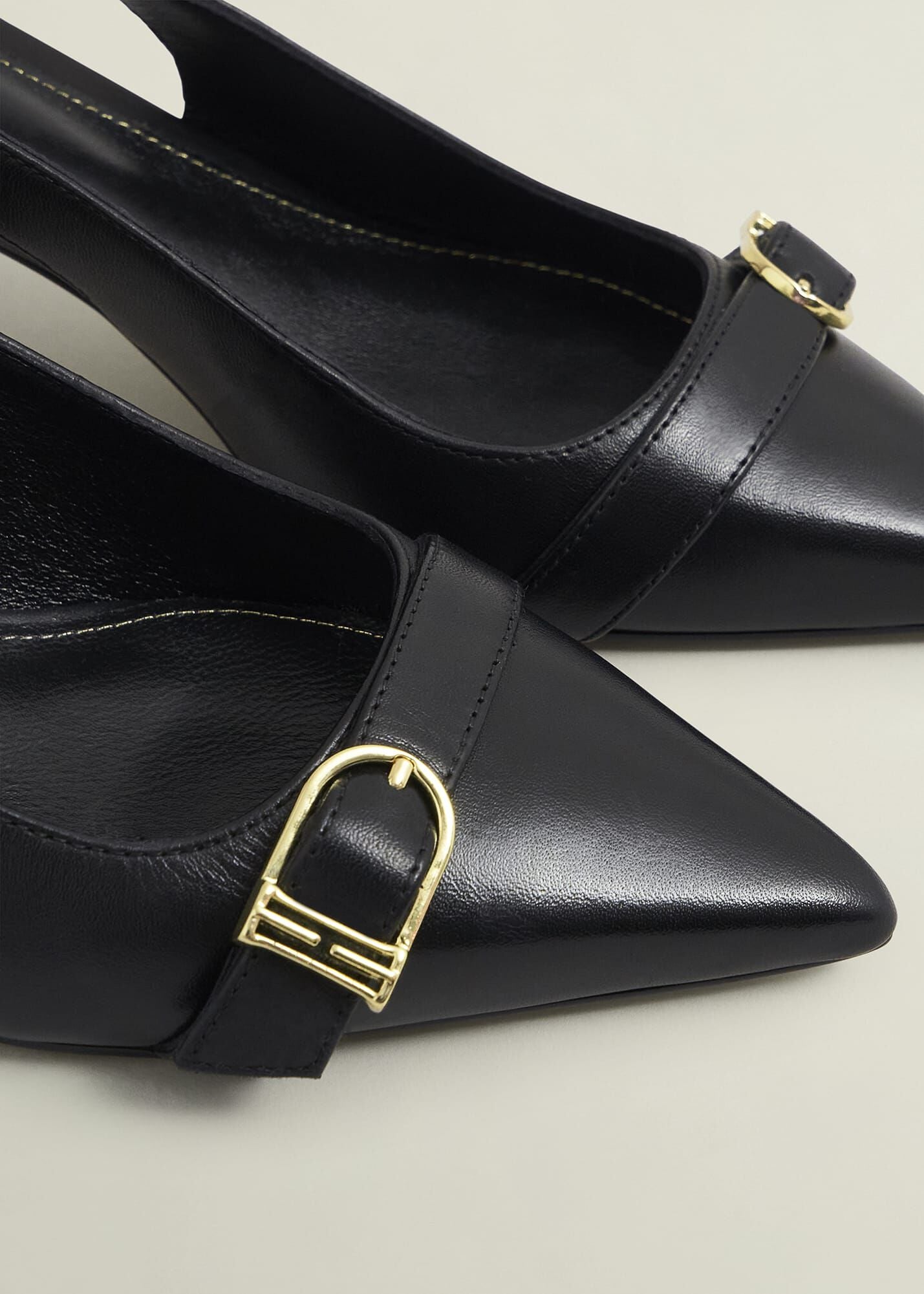 Jude Leather Slingbacks
