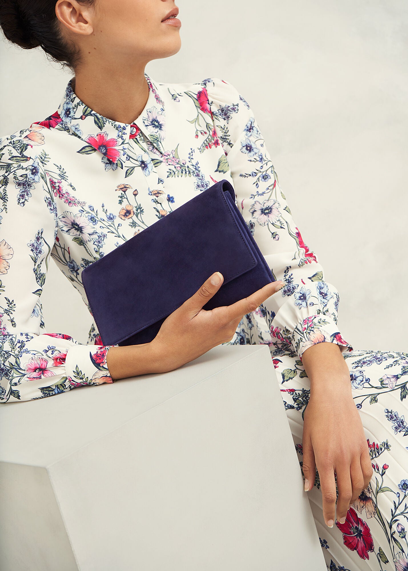 Renata Suede Clutch