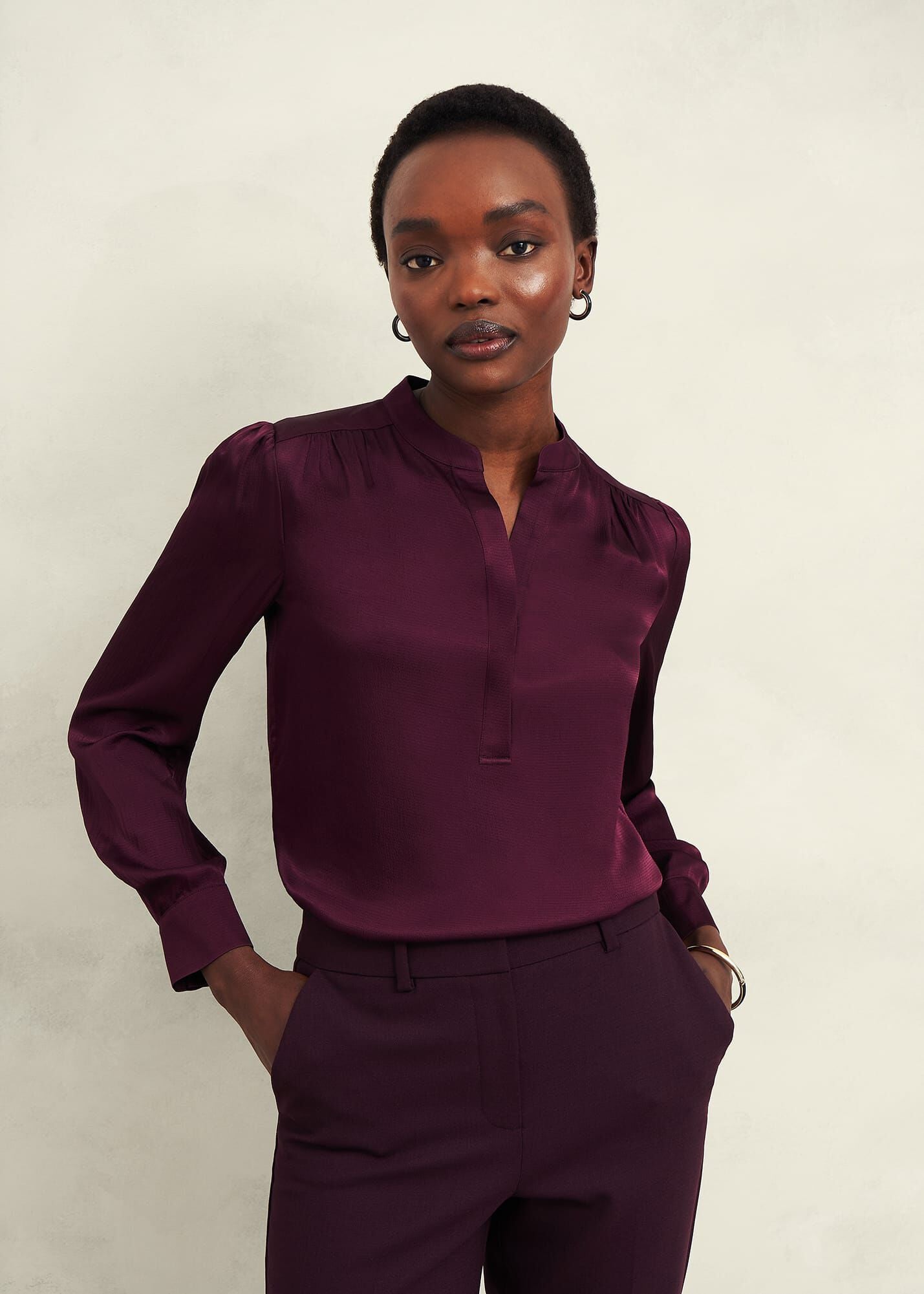 Jade Satin Blouse