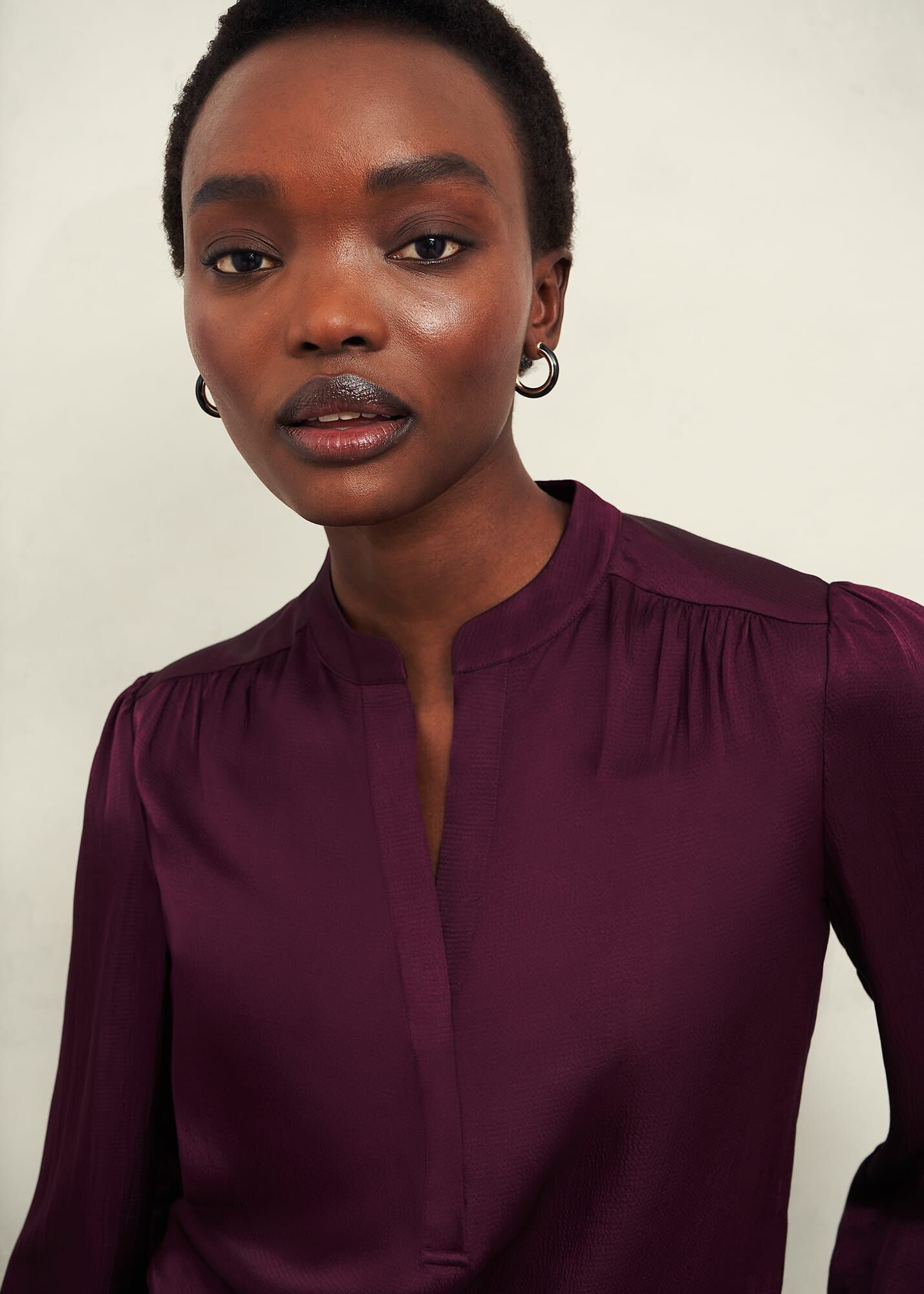 Jade Satin Blouse
