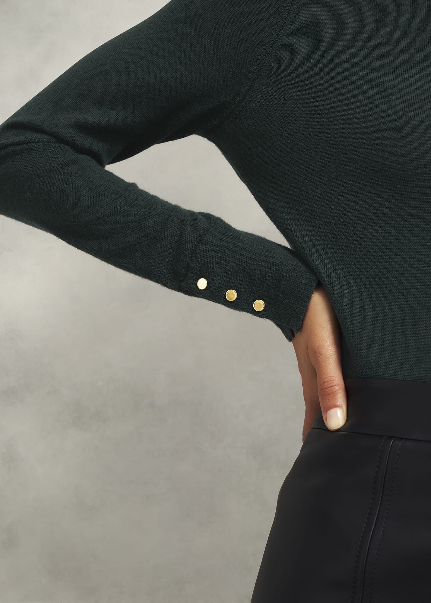 Lara Merino Wool Roll Neck Jumper
