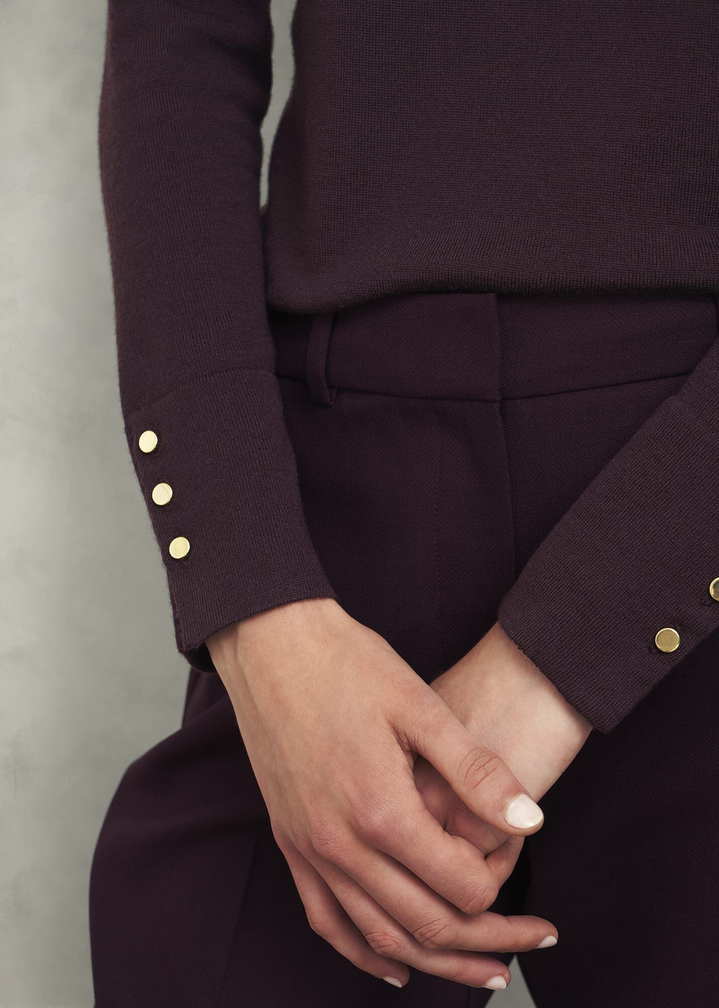 Lara Merino Wool Roll Neck Jumper