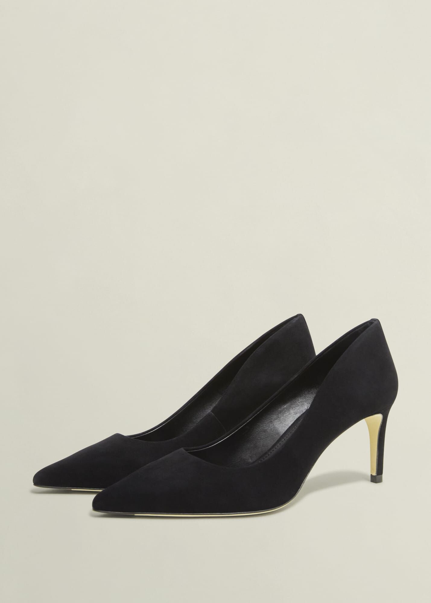 Leila Suede Court Shoes
