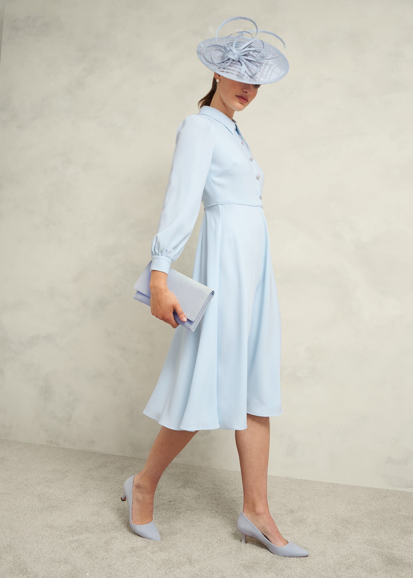 Esther Suede Court Shoes