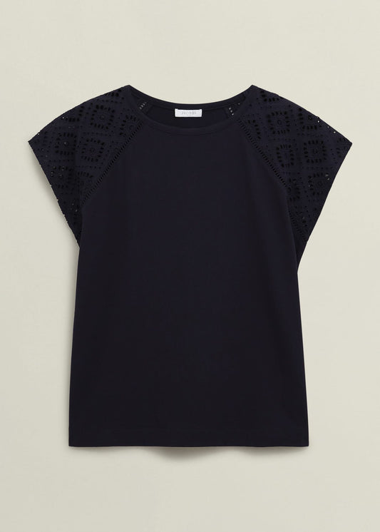 Ivana Cotton Broderie Top