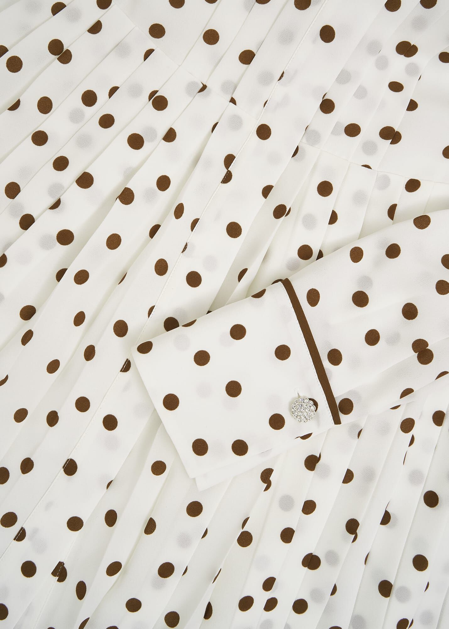 Francesca Pleated Spot Dress